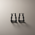 Black Hoops Background