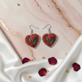 FLOWER HEARTS RED Background