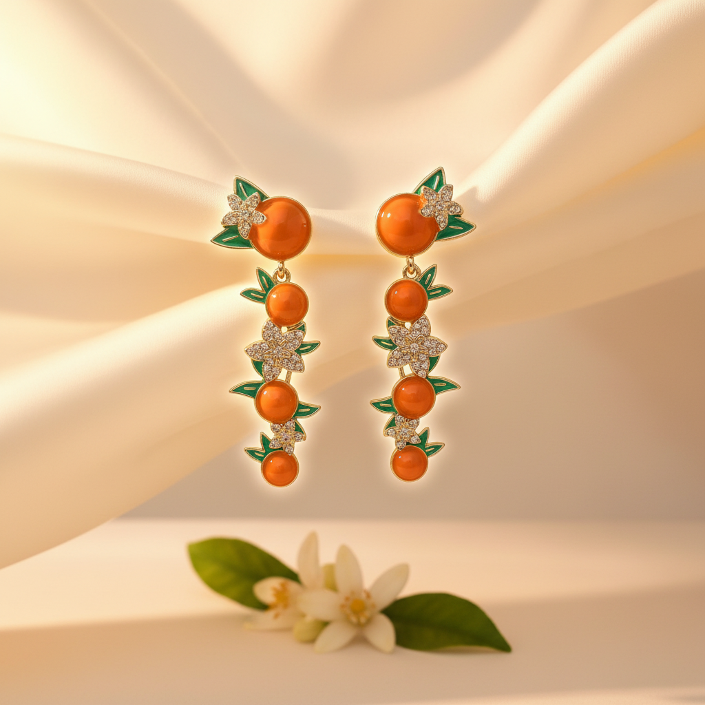 Orange Dangles Background