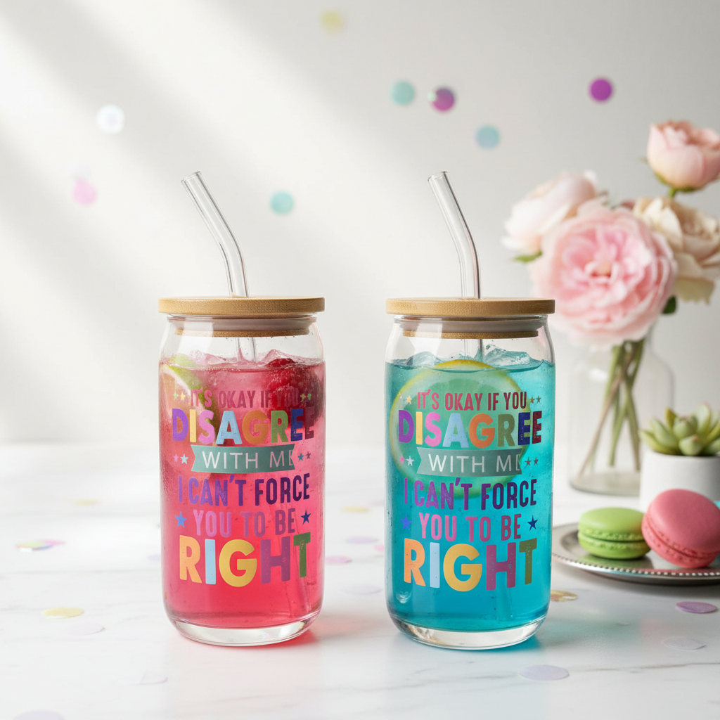 SASSY 16OZ GLASS CUPS