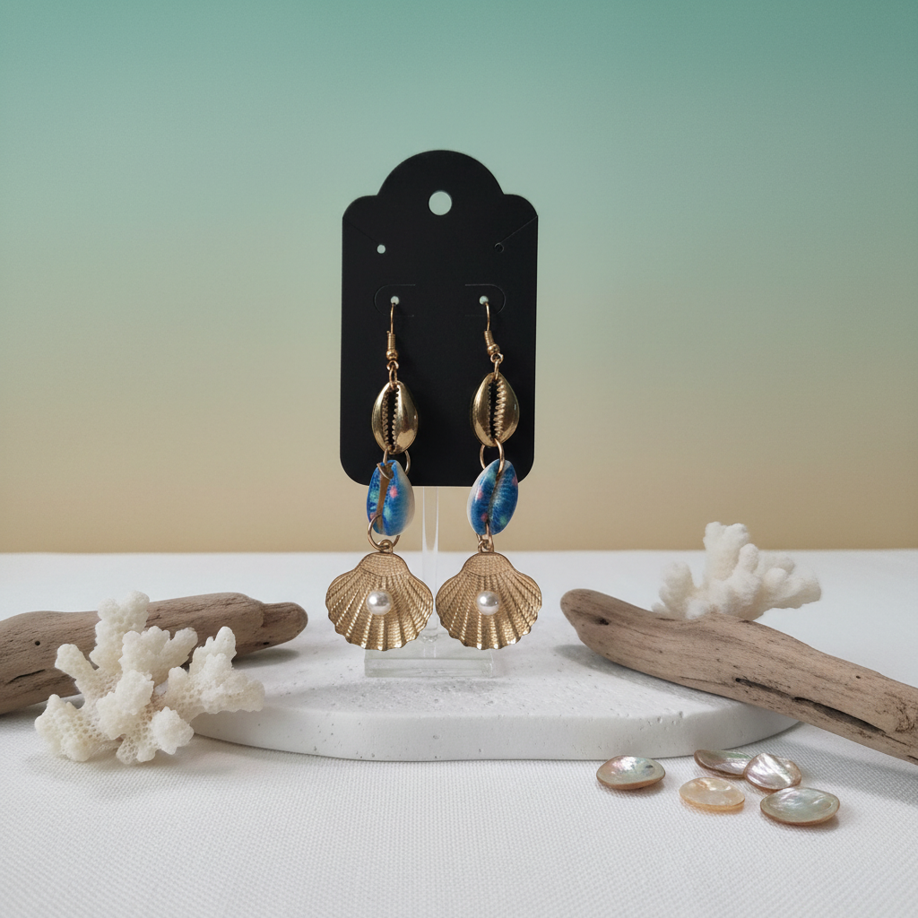 Seashell Earrings Background