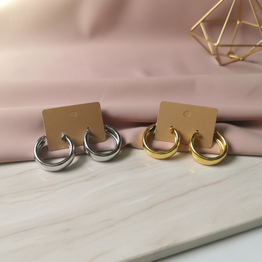 Small Circle Hoops Background