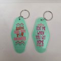 Teal Keychain Set Combined Background