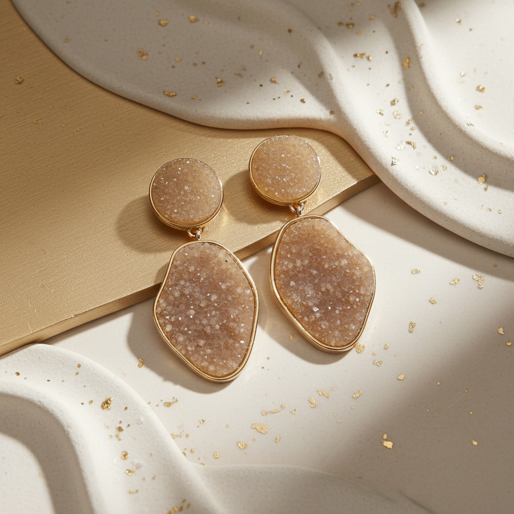 Textured Earrings Background