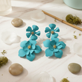Turquoise Flower Background